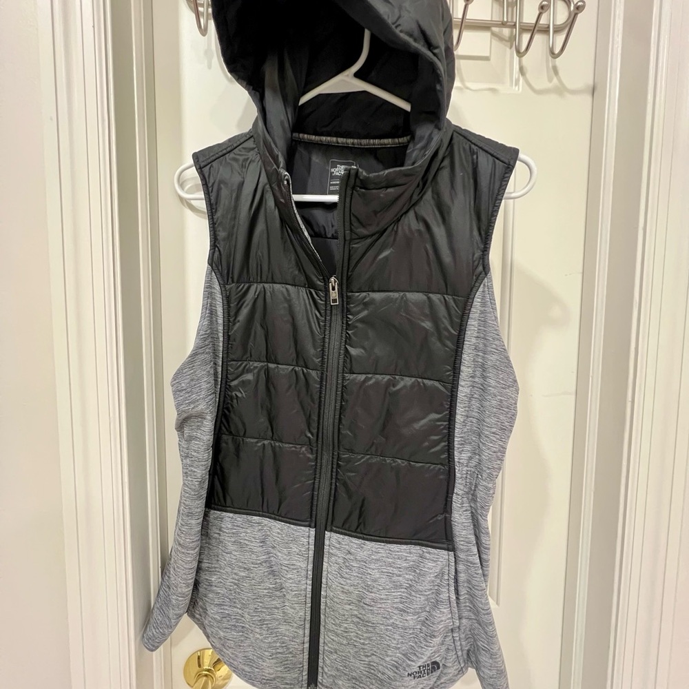 The North Face Black and Gray Vest